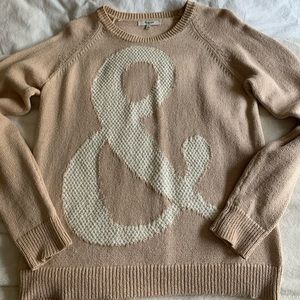 Madewell cream colored Ampersand sweater